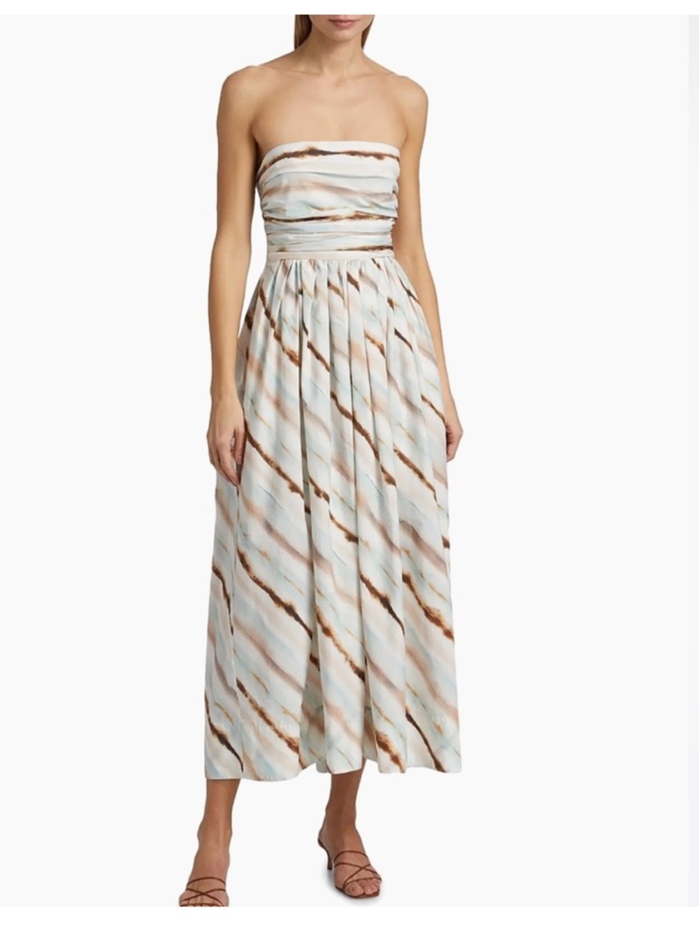 A.L.C. Tara strapless midi dress